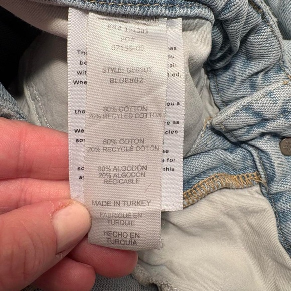 Good American Distressed  Straight Leg Pants - Picture 7 of 8